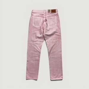 Levis 501 Original Jeans Womens 28x30 Pink High Rise Straight Leg Denim